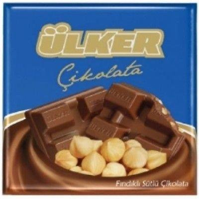 Ulker Turkish Milk Chocolate with Hazelnuts Turkish Chocolate 6x 2.47 oz