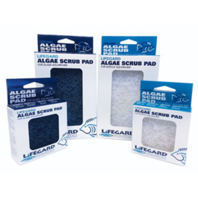 Lifegard Aquatics Aquarium Algae Cleaning Pads, Glass Aquarium, Blue, 4 x 6-Inch