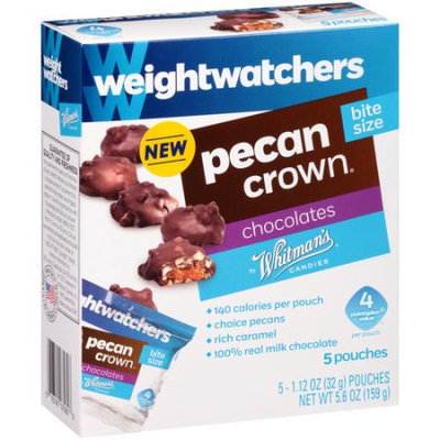 Whitman's Weight Watchers Pecan Crown Bite Size Chocolates, 1.12 oz, 5 count