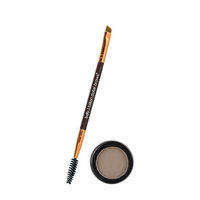 Billion Dollar Brows 2-Piece Eyebrow Powder Essentials Kit with Brow Brush and Powder - Taupe, All Day Eyebrow Color, Easy Removal, Cruelty Free