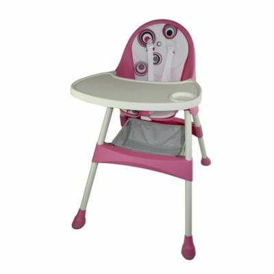 2-in-1 Convertible High Chair in Pink