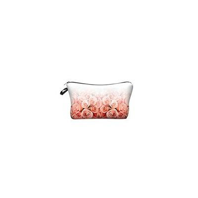 StylesILove Cute Graphic Pouch Travel Case Cosmetic Makeup Bag (Roses Ombre)