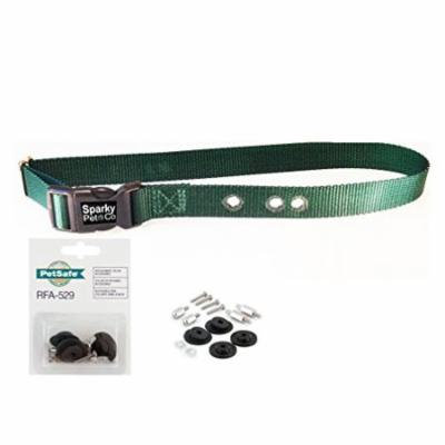 Sparky PetCo 1 inch GREEN Replacement collar strap/w 529 kit, Green