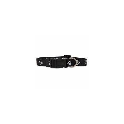 PETMATE 22472 3/4x8-14 Black Paw Collar