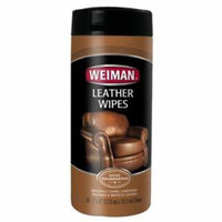 Weiman Leather Wipes Canister For All Leather Furniture 2PK