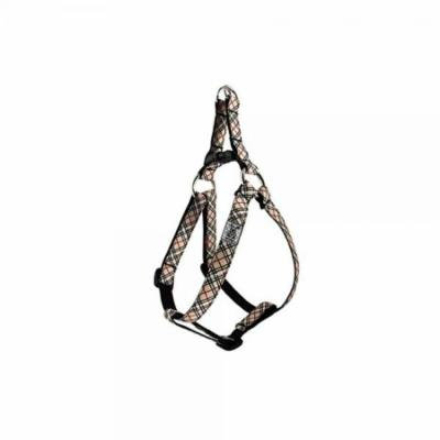 rc pet products 5/8 step in dog harness, small, tan tartan