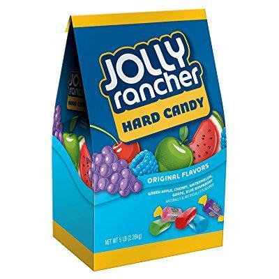 jolly rancher hard candy, original flavors, three 5 pound bags 15-pounds total