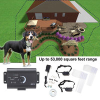 Underground Waterproof Electric Dog Fence System 2 Shock Collars for 2 Dogs