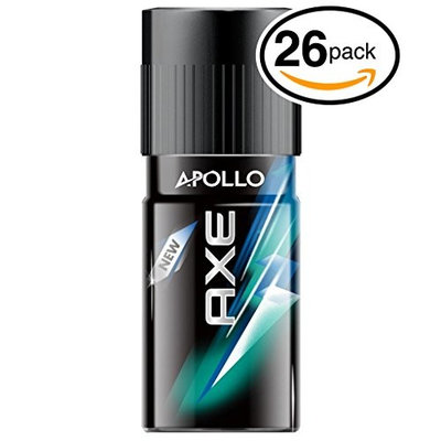 (PACK OF 26 CANS) Axe APOLLO Body Spray Antiperspirant & Deodorant. 48 HOUR ODOR PROTECTION! Energized & Fresh! (26 Cans, 5oz each Can)