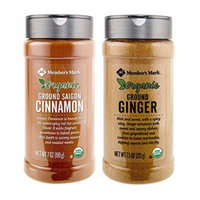 Organic Ground Saigon Cinnamon (7 oz.) and Organic Ground Ginger (7.5 oz) Bundle