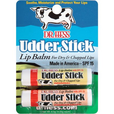 Dr. Hess Udder Stick Lip Balm, 4.25g, 2 count