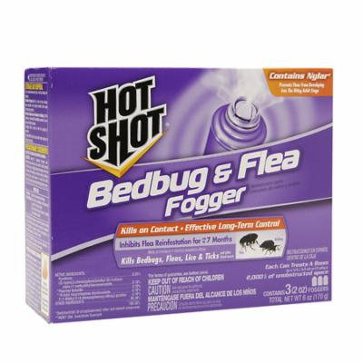 Hot Shot Bedbug & Flea Foggers 2.0 oz(pack of 2)