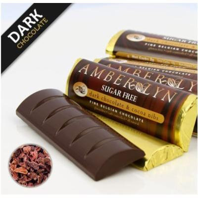 Sugar-free Dark Chocolate & Cocoa Nibs Bars (5 bars)