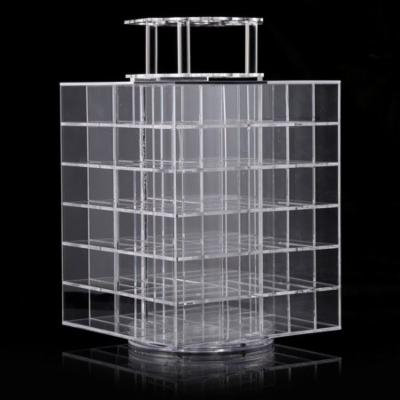 Acrylic Makeup Spinning Lipstick Cosmetic Organizer Storage Display Stand Holder Tower HITC