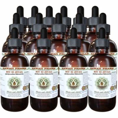 Niu Xi (Huai), Achyranthes (Achyranthes Bidentata) Glycerite, Dried Root Powder Alcohol-Free Liquid Extract, 懷牛膝, Glycerite Herbal Supplement 15x4 oz