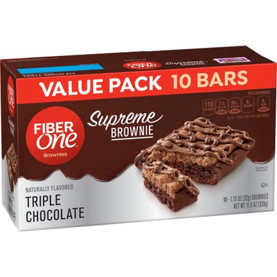 Fiber One General Mills Fiber One Supreme Brownies Cookie Dough Value Pack