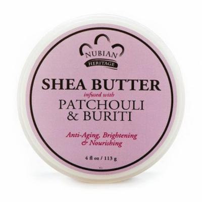 Nubian Heritage Shea Butter Patchouli and Buriti Anti Aging Cream, 4 Oz, 2 Pack