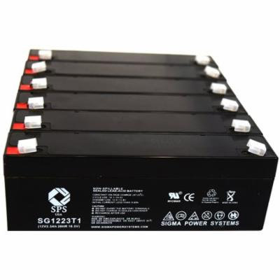 SPS Brand 12V 2.3 Ah Replacement Battery for Novametrix 515 PULSE OXIMETER (6 pack)
