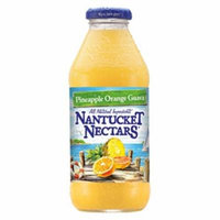 Nantucket Nectars Pineapple Orange Guava 16 oz Glass Bottles - Pack of 12