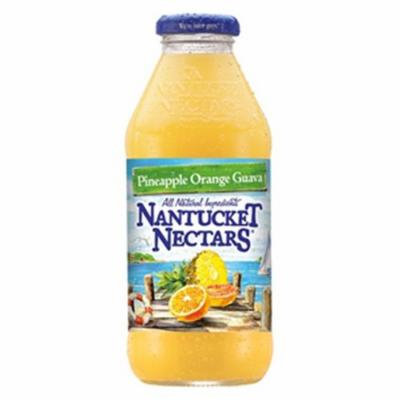 Nantucket Nectars Pineapple Orange Guava 16 oz Glass Bottles - Pack of 12