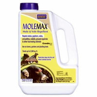 5 B Molemax Mole and Vole Repellent Granules and Bulb Protector Only One