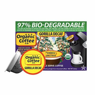 Organic Coffee Company OneCups - Gorilla Decaf - Case of 6 - 4.65 oz.