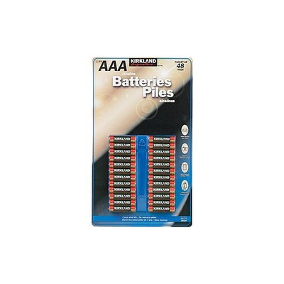 Kikland Signature Alkaline batteries - 48pk 7 Year Shelf life Best By 2016