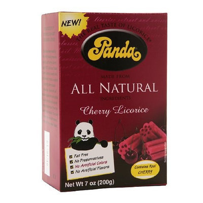 Panda All Natural Cherry Licorice - 7 oz - Case of 12 - HSG-218172