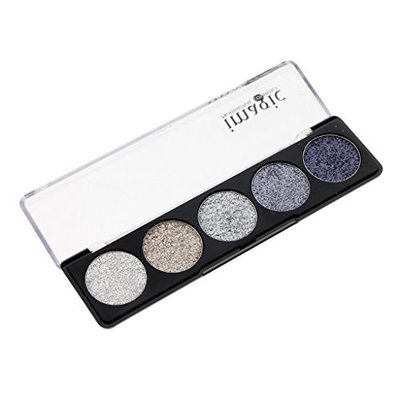 Homyl Beauty 5 Colors of Smokey Eyeshadow Palette Powder Pigment Glitter Shimmer Makeup Contouring Metallic Eyeshadow Eye Shade Palette - #01