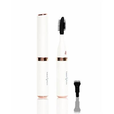 Emay Plus Air-Lash Rechargeable Heated Eyelash Curler with Warm and Cool Air, Eye Makeup Tools for Curling Eyelashes, Eyebrow, With Durable 2 Silicone Brush Heads Lash Curling Tool Set