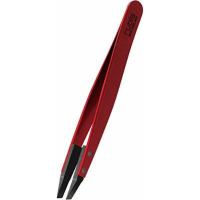 Rubis Techno Slanted Tip Tweezer, Red 1KS106
