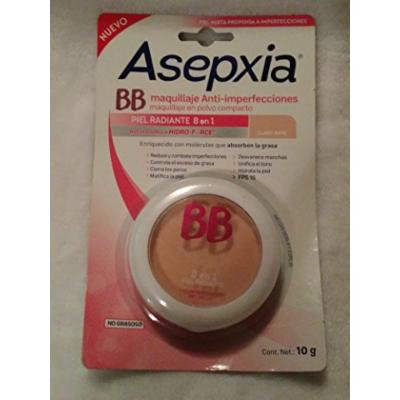 ASEPXIA BB makeup powder maqullaje en polvo 8 en 1 CLARO MATE