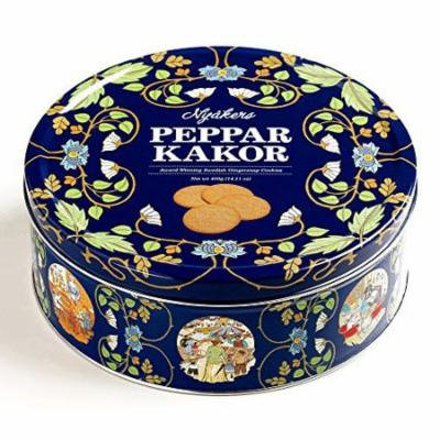 Nyakers Gingersnaps Gift Tin 14 oz each (3 Items Per Order)