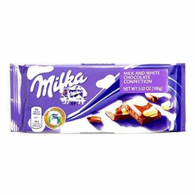 Milka Spotted Milk and White Chocolate Bar 3.5 oz each (2 Items Per Order)
