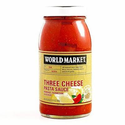Three Cheese Pasta Sauce 24 oz each (5 Items Per Order)
