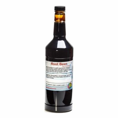 Root Beer Shaved Ice and Snow Cone Flavor Concentrate Quart Size (32 Fl Oz)