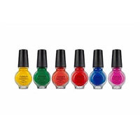 Konad Nail Art Stamping Polish 11ml - Set of 6 (BRIGHT SET)
