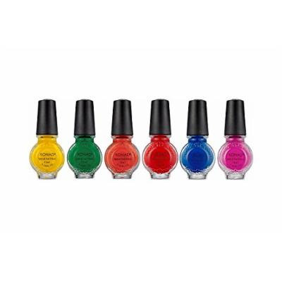 Konad Nail Art Stamping Polish 11ml - Set of 6 (BRIGHT SET)