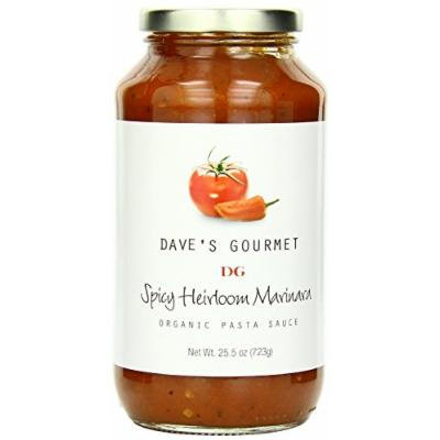 Dave's Gourmet 3 Piece Spicy Heirloom Marinara Organic Pasta Sauce, 25.5 Ounce