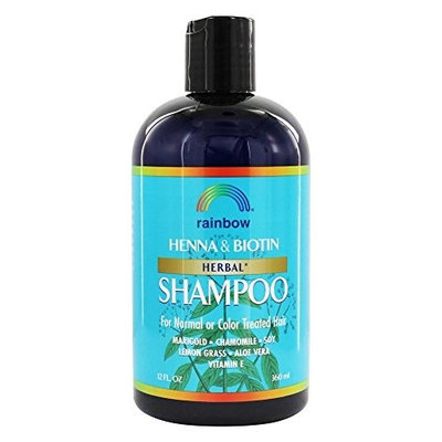 3 Packs of Rainbow Research Herbal Henna Biotin Shampoo