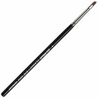 da Vinci Cosmetics Series 4354 Classic Eyebrow Brush, Angled Synthetic with Short Handle, Size 4, 9.2 Gram