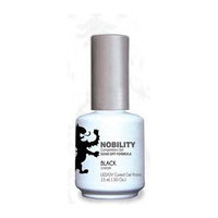 Lechat Nobility Led/UV Cured Gel Polish Black - .5 Oz 15 Ml by LeChat