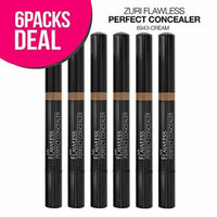 Zuri Flawless Perfect Concealer - Cream (Pack of 6)