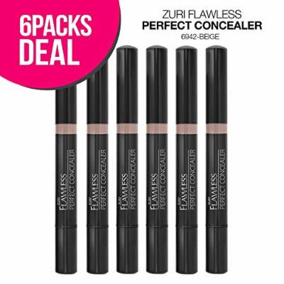 Zuri Flawless Perfect Concealer - Beige (Pack of 6)