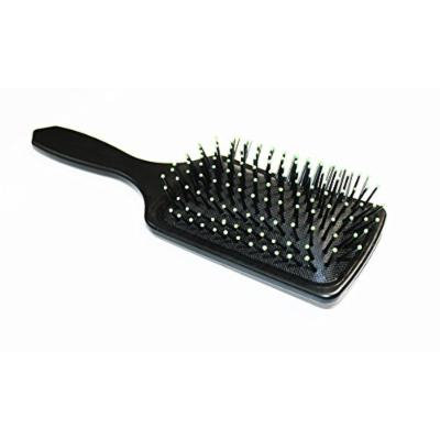 Wide paddle wet or dry hair detangle brush - green