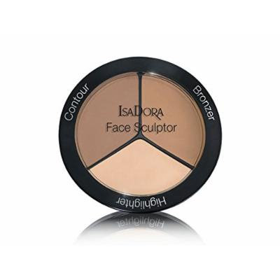 IsaDora Face Sculptor - Bronzer, Blusher, Highlighter in one pack - 18 g / 0.63 Oz. - Fragrance free, Clinically tested (03 Nude)