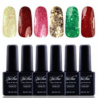 Y&S Gel Nail Polish,Soak Off Gel UV Varnish 6Pcs Sets #025