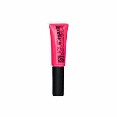 European Body Art LiquidHAIR Alcohol Based Hair Paint Liquid Makeup with Mascara Brush (Fluoro Pink)