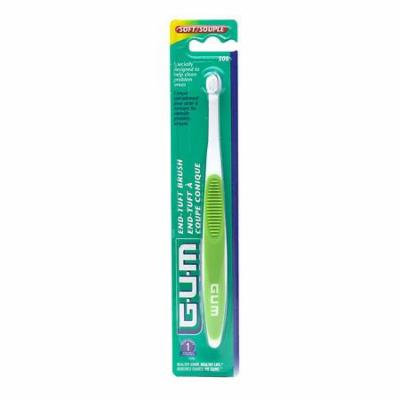G-U-M End Tuft Brush, Toothbrush, 308RQB 1.0 ea(pack of 4)