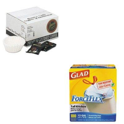 KITCOX70427JAV308042 - Value Kit - Distant Lands Coffee Coffee Portion Packs (JAV308042) and Glad ForceFlex Tall-Kitchen Drawstring Bags (COX70427)